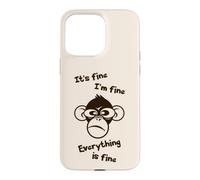 C'est Bon, Je Vais Bien, Tout va Bien, drôle, Singe Fou Coque pour iPhone 15 Pro Max
