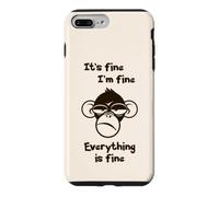 C'est Bon, Je Vais Bien, Tout va Bien, drôle, Singe Fou Coque pour iPhone 7 Plus/8 Plus