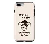 C'est Bon, Je Vais Bien, Tout va Bien, drôle, Singe Fou Coque pour iPhone 7 Plus/8 Plus