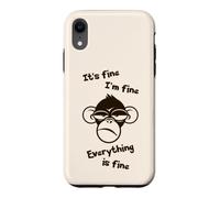 C'est Bon, Je Vais Bien, Tout va Bien, drôle, Singe Fou Coque pour iPhone XR