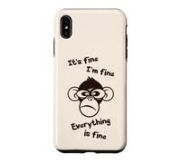 C'est Bon, Je Vais Bien, Tout va Bien, drôle, Singe Fou Coque pour iPhone XS Max
