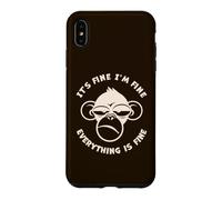 C'est Bon, Je Vais Bien, Tout va Bien, drôle, Singe Fou Coque pour iPhone XS Max