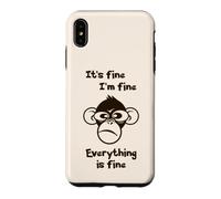C'est Bon, Je Vais Bien, Tout va Bien, drôle, Singe Fou Coque pour iPhone XS Max