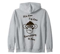 C'est Bon, Je Vais Bien, Tout va Bien, drôle, Singe Fou Sweat à Capuche