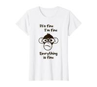 C'est Bon, Je Vais Bien, Tout va Bien, drôle, Singe Fou T-Shirt Graphique avec Valeur