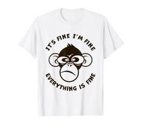 C'est Bon, Je Vais Bien, Tout va Bien, drôle, Singe Fou T-Shirt Graphique avec Valeur