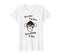 C'est Bon, Je Vais Bien, Tout va Bien, drôle, Singe Fou T-Shirt Graphique avec Valeur