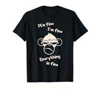 C'est Bon, Je Vais Bien, Tout va Bien, drôle, Singe Fou T-Shirt Graphique avec Valeur