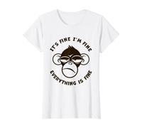C'est Bon, Je Vais Bien, Tout va Bien, drôle, Singe Fou T-Shirt Graphique avec Valeur