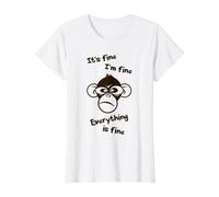 C'est Bon, Je Vais Bien, Tout va Bien, drôle, Singe Fou T-Shirt Graphique avec Valeur