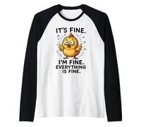 C'est Bon, Je Vais Bien, Tout va Bien, Funny Chicken Meme Manche Raglan