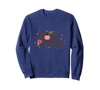C'est Bon, Je Vais Bien, Tout va Bien, Juste Peachy Sweatshirt, Unisexe pour Adultes, Bleu Marine, S