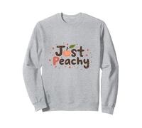 C'est Bon, Je Vais Bien, Tout va Bien, Juste Peachy Sweatshirt, Unisexe pour Adultes, Gris Chiné, XL