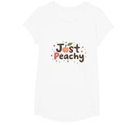 C'est Bon, Je Vais Bien, Tout va Bien, Juste Peachy T-Shirt, Fille, Blanc, XS