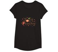 C'est Bon, Je Vais Bien, Tout va Bien, Juste Peachy T-Shirt, Fille, Noir, XS