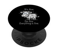 C'est Bon, Je Vais Bien, Tout va Bien, Les Amoureux des Vaches à Mollets sont drôles PopSockets PopGrip Adhésif