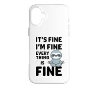 C'est Bon, Je Vais Bien, Tout va Bien Meme Funny Sloth Coque pour iPhone 16 Plus