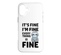 C'est Bon, Je Vais Bien, Tout va Bien Meme Funny Sloth Coque pour iPhone 16 Plus