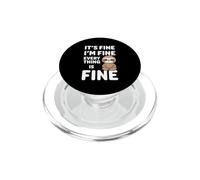 C'est Bon, Je Vais Bien, Tout va Bien Meme Funny Sloth PopSockets PopGrip pour MagSafe