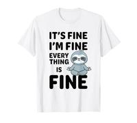C'est Bon, Je Vais Bien, Tout va Bien Meme Funny Sloth T-Shirt