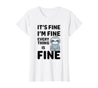 C'est Bon, Je Vais Bien, Tout va Bien Meme Funny Sloth T-Shirt Graphique avec Valeur
