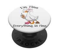C'est Bon - Je Vais Bien - Tout va Bien - Silly Goose PopSockets PopGrip Adhésif