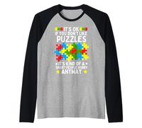 C'est Bon, Vous n'aimez Pas Les Puzzles, C'est Une sorte de Peuple Intelligent Manche Raglan