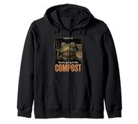 C'est ça, tu Vas dans Le Compost : Unhinged Garden Frog Meme Sweat à Capuche