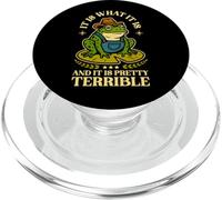 C'est ce Que C'est et C'est Un Crapaud Grenouille Hillbilly plutôt Terrible PopSockets PopGrip pour MagSafe