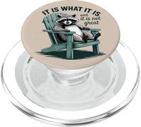 C'est ce Que C'est Relaxant l'esthétique du Raton Laveur PopSockets PopGrip pour MagSafe