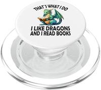 C'est ce Que Je Fais J'aime Dragons et Je lis des Livres, Dragon PopSockets PopGrip pour MagSafe