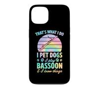 C'est ce Que Je Fais, Je Caresse des Chiens, Je Joue du basson et Je Sais des Choses Coque pour iPhone 13