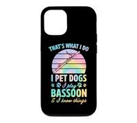 C'est ce Que Je Fais, Je Caresse des Chiens, Je Joue du basson et Je Sais des Choses Coque pour iPhone 12/12 Pro