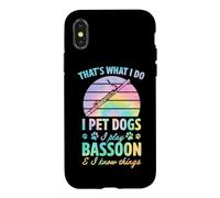 C'est ce Que Je Fais, Je Caresse des Chiens, Je Joue du basson et Je Sais des Choses Coque pour iPhone X/XS