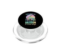 C'est ce Que Je Fais, Je Caresse des Chiens, Je Joue du basson et Je Sais des Choses PopSockets PopGrip pour MagSafe
