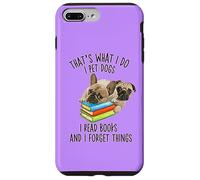 C'est ce Que Je Fais : Je Caresse des Chiens, Je lis des Livres et j'oublie des Choses Coque pour iPhone 7 Plus/8 Plus