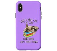 C'est ce Que Je Fais : Je Caresse des Chiens, Je lis des Livres et j'oublie des Choses Coque pour iPhone X/XS