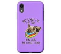 C'est ce Que Je Fais : Je Caresse des Chiens, Je lis des Livres et j'oublie des Choses Coque pour iPhone XR