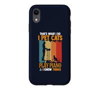 C'est ce Que Je Fais. Je Caresse Les Chats, Je Joue du Piano, Je Sais des Choses Coque pour iPhone XR