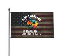 C'Est Ce Que Je Fais : Je Crée De L'Art Et J'Oublie Des Choses. Bannière Cour 90X150Cm Éclatantes Décoratif Bannière Drapeaux Pour Fêtes Vacances Événement