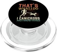 C'est ce Que Je Fais, Je Fais du canicross et Je Sais ce Que Je Fais pour Courir PopSockets PopGrip pour MagSafe