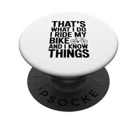 C'est ce Que Je Fais Je Fais du vélo et Je Sais des Choses PopSockets PopGrip Adhésif