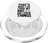 C'est ce Que Je Fais Je Fais du vélo et Je Sais des Choses PopSockets PopGrip pour MagSafe