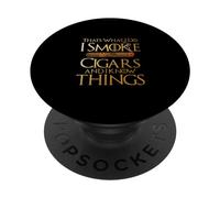 C'est ce Que Je Fais, Je Fume des cigares et Je Sais ce Que Je Fais PopSockets PopGrip Adhésif