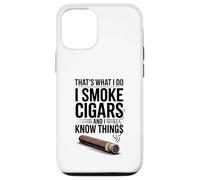 C'est ce Que Je Fais Je Fume des cigares et Je Sais des Choses Coque pour iPhone 12/12 Pro