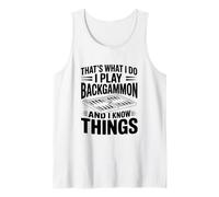 C'est ce Que Je Fais Je Joue au Backgammon et Je Sais des Choses Débardeur