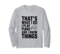 C'est ce Que Je Fais Je Joue du Piano et Je Sais des Choses Manche Longue