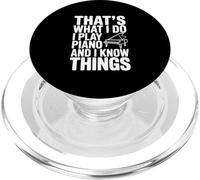 C'est ce Que Je Fais Je Joue du Piano et Je Sais des Choses PopSockets PopGrip pour MagSafe