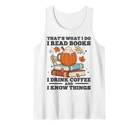 C'est ce que je fais, je lis des livres Je bois du café et je sais des choses Débardeur