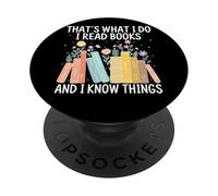C'est ce Que Je Fais. Je lis des Livres, Je Sais des Choses PopSockets PopGrip Adhésif